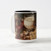 Klassische Milch und Cookies Zweifarbige Tasse (Vorderseite Links)