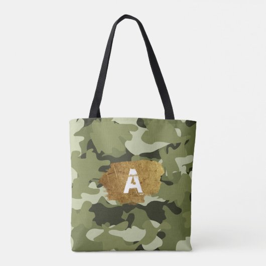 Klassische Militärtasche mit Monogram Tote Bag Tasche (Rückseite)