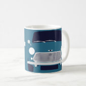 Klassische Mini-Autos minimalistische Tasse (VorderseiteRechts)