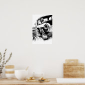 Klassische Mini-Rennkunst Poster (Küche)