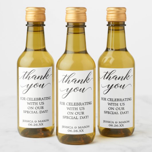 Klassische Mini-Weinlecker Weinetikett (Flaschen)