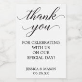 Klassische Mini-Weinlecker Weinetikett (Einzelnes Label)