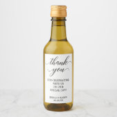 Klassische Mini-Weinlecker Weinetikett (Vorderseite)