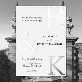 Klassische Minimal Altes Geld Ästhetische einfache Folieneinladung