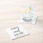 Klassische Minimal Minimalistische Individuelle Na Rechteckiger Pappuntersetzer (Vor Ort)