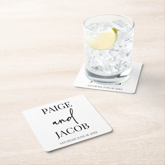 Klassische Minimal Minimalistische Individuelle Na Rechteckiger Pappuntersetzer (Vor Ort)