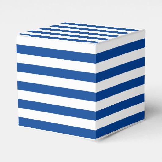 Klassische Minimal Moderne Marine blau und weiß ge Geschenkschachtel (Vorderseite)