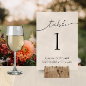 Klassische Minimal Moderne SkriptWedding-Tischnumm Tischnummer