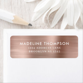 Klassische Minimalistisch gebürstete Rose aus Meta