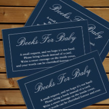 Klassische Minimalistisch Navy Blue Books für Baby