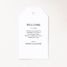 Klassische Minimalistische Begrüßungstags