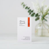 Klassische Minimalistische Berufliche Premium Pear Visitenkarte (Stehend Vorderseite)