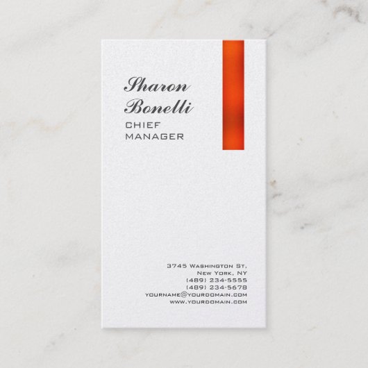 Klassische Minimalistische Berufliche Premium Pear Visitenkarte (Vorderseite)