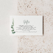 Klassische Minimalistische Eukalyptus-Hochzeitsges Begleitkarte