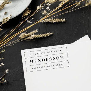 Klassische Minimalistische Fett-Rücksendeadresse Permastempel