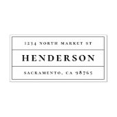 Klassische Minimalistische Fett-Rücksendeadresse Permastempel (Design)