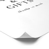 Klassische Minimalistische Karten und Geschenke-Ze Poster (Ecke)