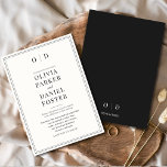 Klassische Minimalistische Moderne Elegante Hochze Einladung<br><div class="desc">Mit dieser klassisch-minimalistischen, modernen Hochzeitseinladung laden Sie Ihre Gäste mit zeitloser Eleganz ein. Dieses Design mit raffinierter Serifentypografie, sauberem Abstand und einem einfachen, redaktionell inspiriert Layout verbindet Eleganz mit zeitgenössischem Minimalismus. Diese Einladung eignet sich ideal für Hochzeiten in Schwarz-Krawatte, schicke Veranstaltungsorte oder moderne Feiern. Sie ist einfach zu personalisieren und...</div>