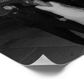 Klassische Minimalistische Namen und Date Wedding Poster (Ecke)