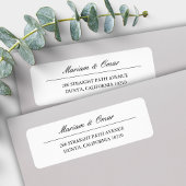 Klassische Minimalistische Rücksendeadresse für El