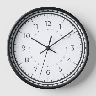 Klassische Minimalistische Schwarz-Weiß-⏳ Uhr
