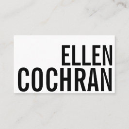 Klassische Minimalistische Trendy Geschäfts-Karte Visitenkarte