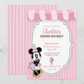 Klassische Minnie-Eisdieleinladung (Vorne/Hinten)