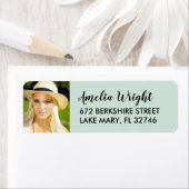 Klassische Mint Foto Abschluss Rücksendeadresse (Insitu)