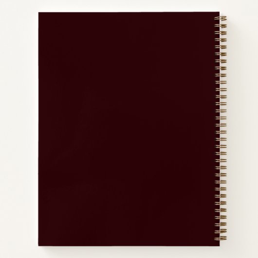 Klassische Mit Monogramm Sketch Art Notebook Gesch Notizblock (Rückseite)