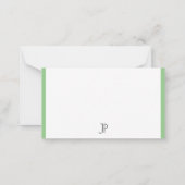 Klassische Mit Monogramm Vorlage Moderne, einfach (Rückseite)