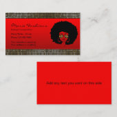 Klassische Mode-Red Business Cards Visitenkarte (Vorne/Hinten)