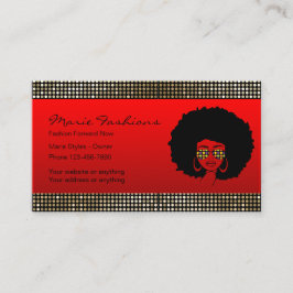 Klassische Mode-Red Business Cards Visitenkarte
