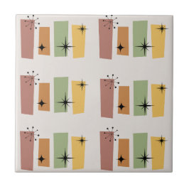 Klassische moderne 50er l Sternexplosion Retro Fliese