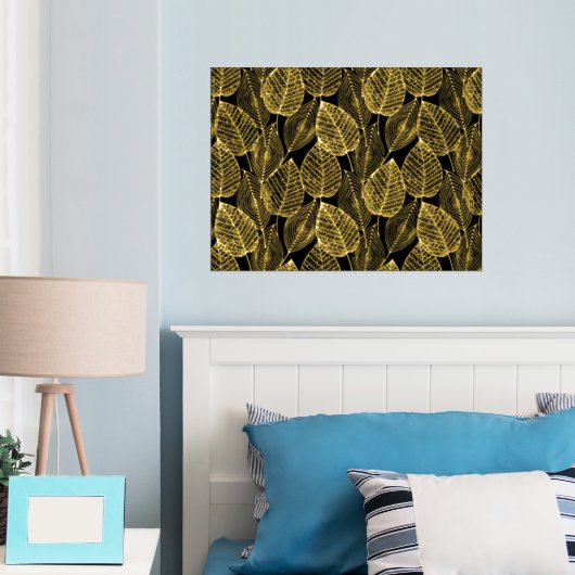 Klassische moderne Abstrakte Blätter Art Muster Go Foliendrucke (In Situ (Schlafzimmer))