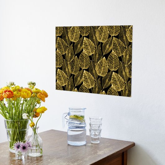 Klassische moderne Abstrakte Blätter Art Muster Go Foliendrucke (Ablage(Küche))