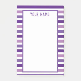 Klassische moderne Bezeichnung Lila und weiße Stre Post-it Klebezettel