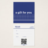 Klassische moderne Blue Polka Dots Cleaning Servic (Vorne & Hinten)