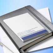 Klassische moderne Blue Polka Dots Cleaning Servic Notizblock