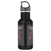 Klassische moderne Bridesmaid-Geschenk Edelstahlflasche (Rückseite)