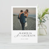 Klassische moderne Einladung - Elegant und minimal (Stehend Vorderseite)