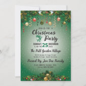 Klassische Moderne Ferien Elegante Weihnachten Einladung (Vorderseite)