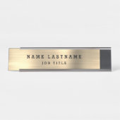 Klassische moderne Führungskraft Gold Beruflich Schreibtischnamensplakette (Vorderseite )