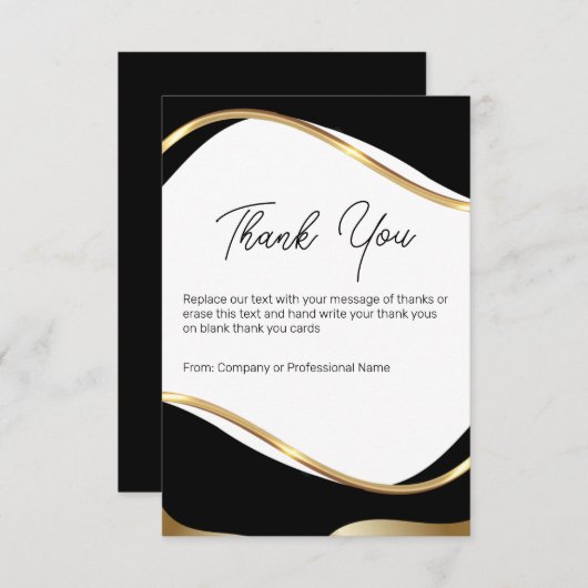 Klassische moderne Geschäftskunde Vielen Dank Kart Dankeskarte (Vorne/Hinten)