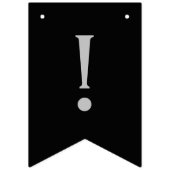 Klassische Moderne Graduierung, Silver & Gold auf  Wimpelkette (Zweite Fahne)