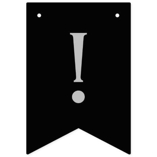 Klassische Moderne Graduierung, Silver & Gold auf  Wimpelkette (Zweite Fahne)