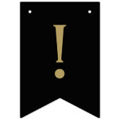 Klassische Moderne Graduierung, Silver & Gold auf  Wimpelkette (Erste Fahne)