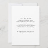 Klassische Moderne Hochzeit Save The Date (Rückseite)