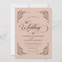 Klassische moderne Kalligrafie, Beige & Schwarze S