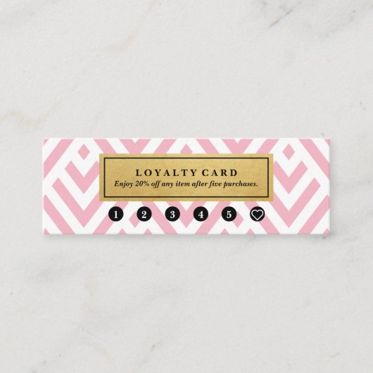 Klassische moderne mini visitenkarte (Vorderseite)