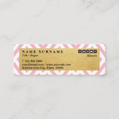 Klassische moderne mini visitenkarte (Rückseite)